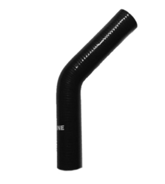 199169 - R15002601 R15002602 Radiator Hose 60D – Right-hand Silicon Shiny Gloss BLACK 1992-2000